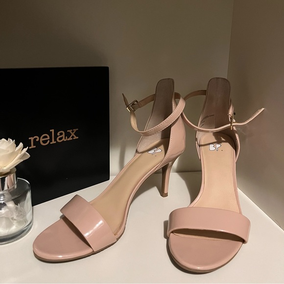 Nordstrom BP Luminate Open Toe Sandal Heels - Picture 4 of 6